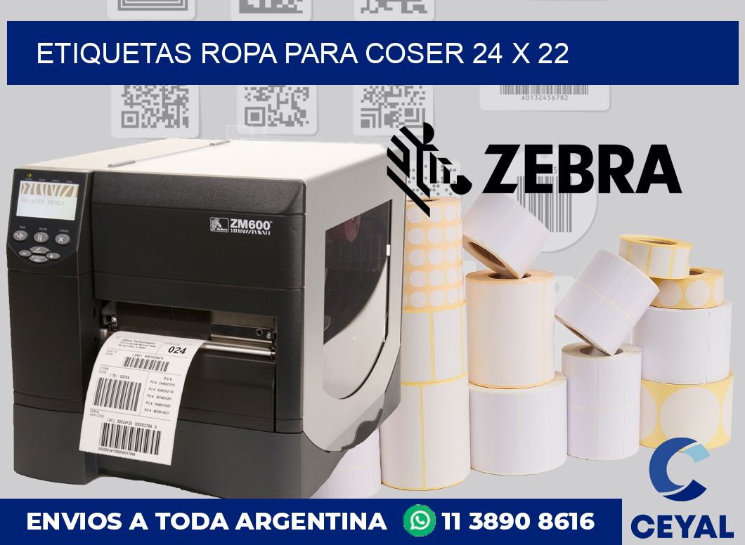 Etiquetas ropa para coser 24 x 22