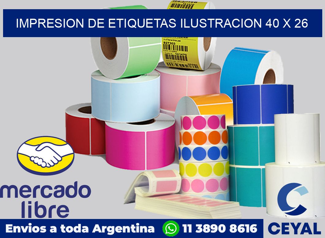 Impresion de etiquetas ilustracion 40 x 26