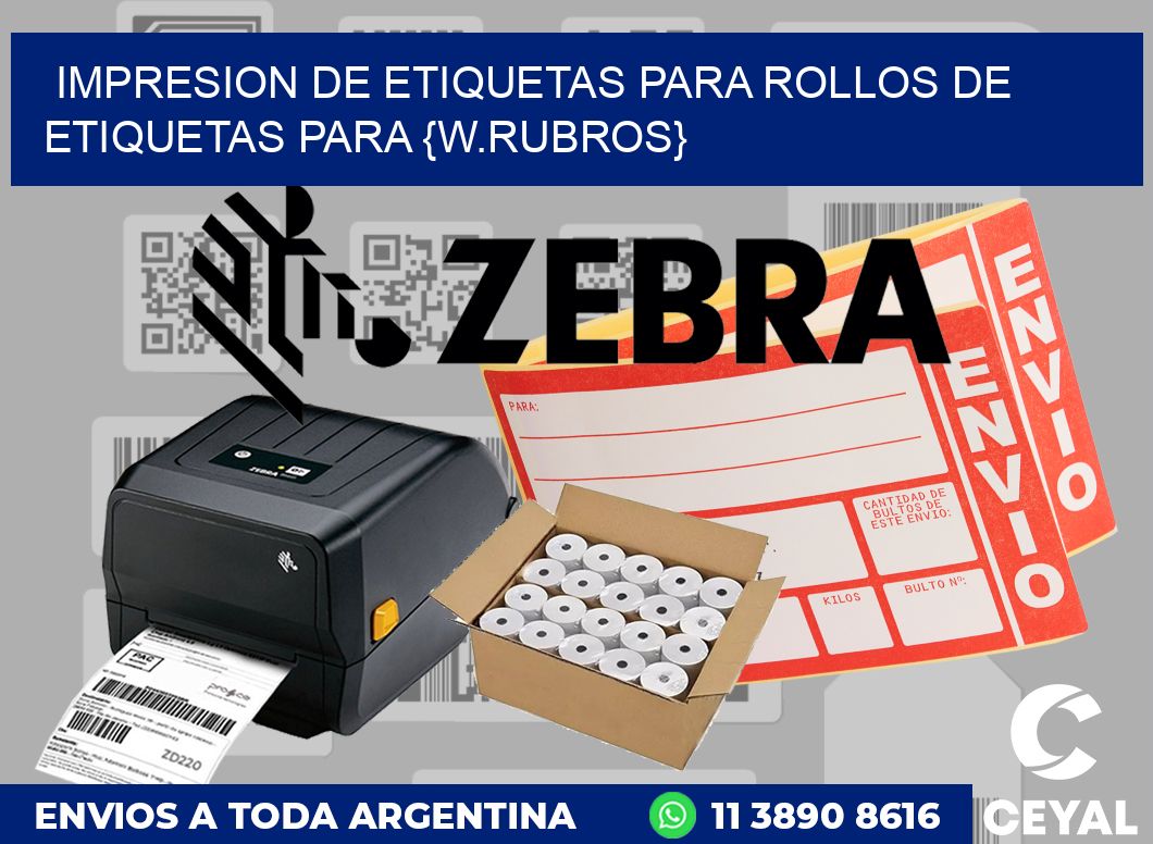 Impresion de etiquetas para Rollos de Etiquetas para Artículos para construcción