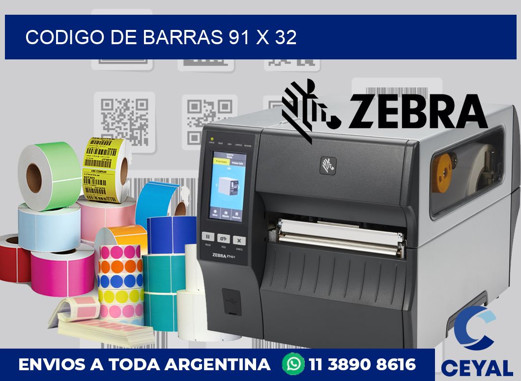 codigo de barras 91 x 32