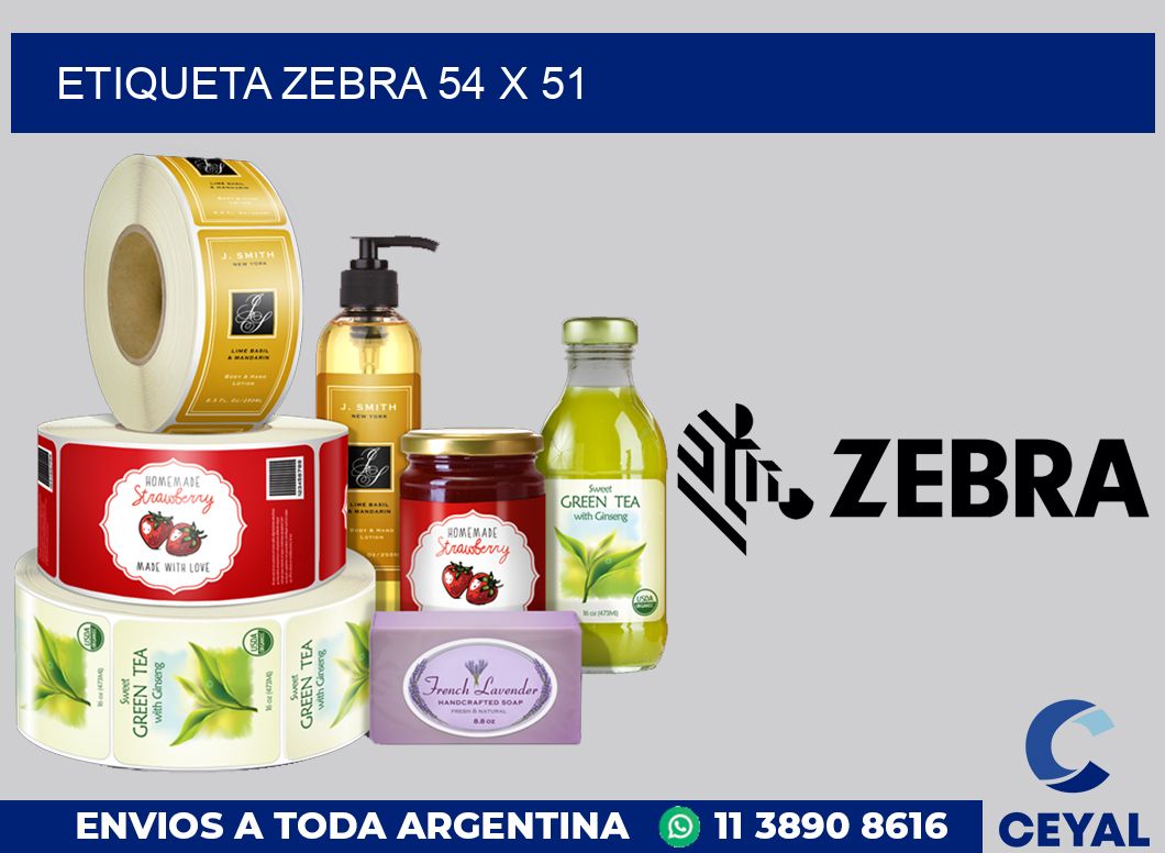 etiqueta zebra 54 x 51