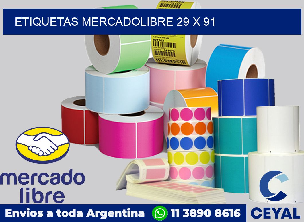 etiquetas mercadolibre 29 x 91