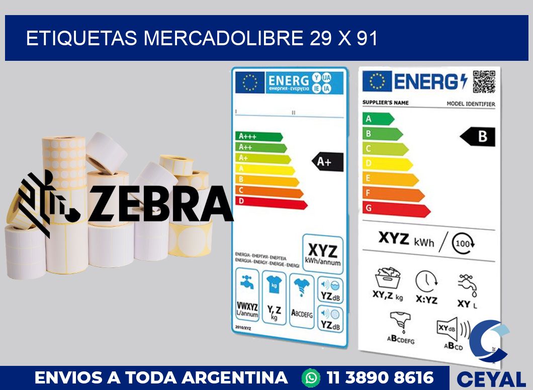 etiquetas mercadolibre 29 x 91