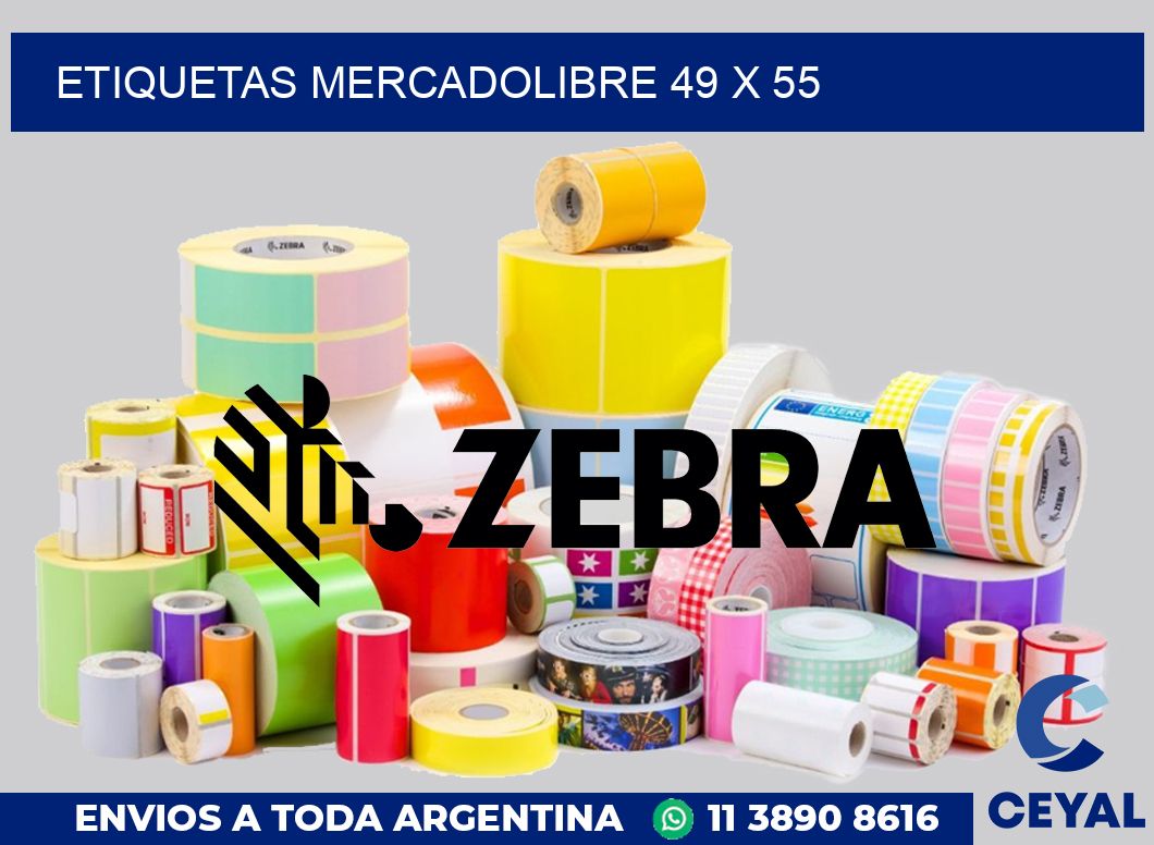 etiquetas mercadolibre 49 x 55
