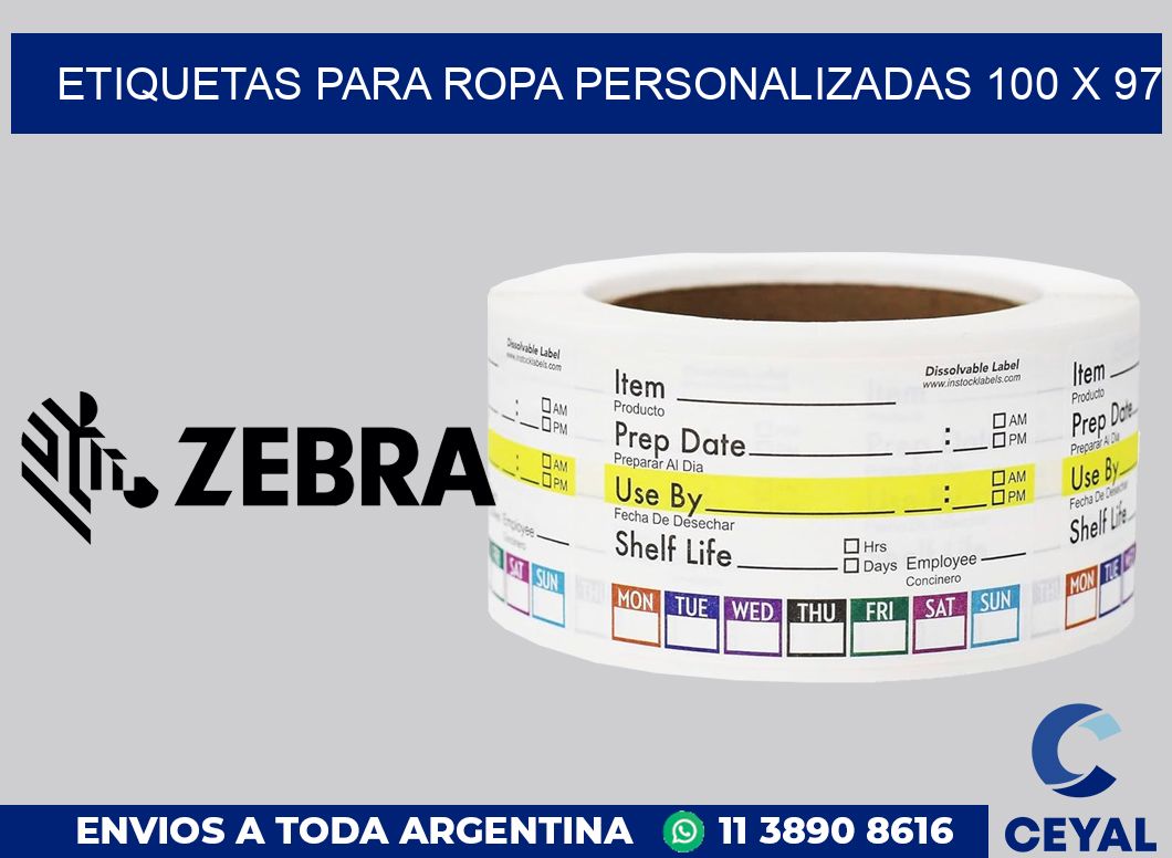 etiquetas para ropa personalizadas 100 x 97