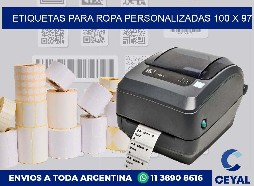 etiquetas para ropa personalizadas 100 x 97