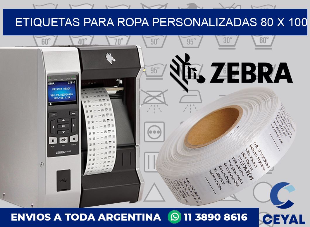 etiquetas para ropa personalizadas 80 x 100