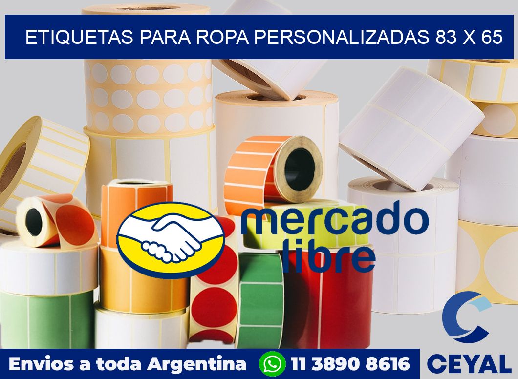 etiquetas para ropa personalizadas 83 x 65