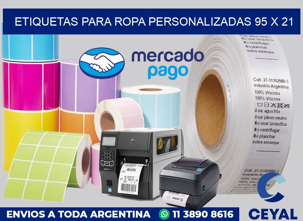 etiquetas para ropa personalizadas 95 x 21