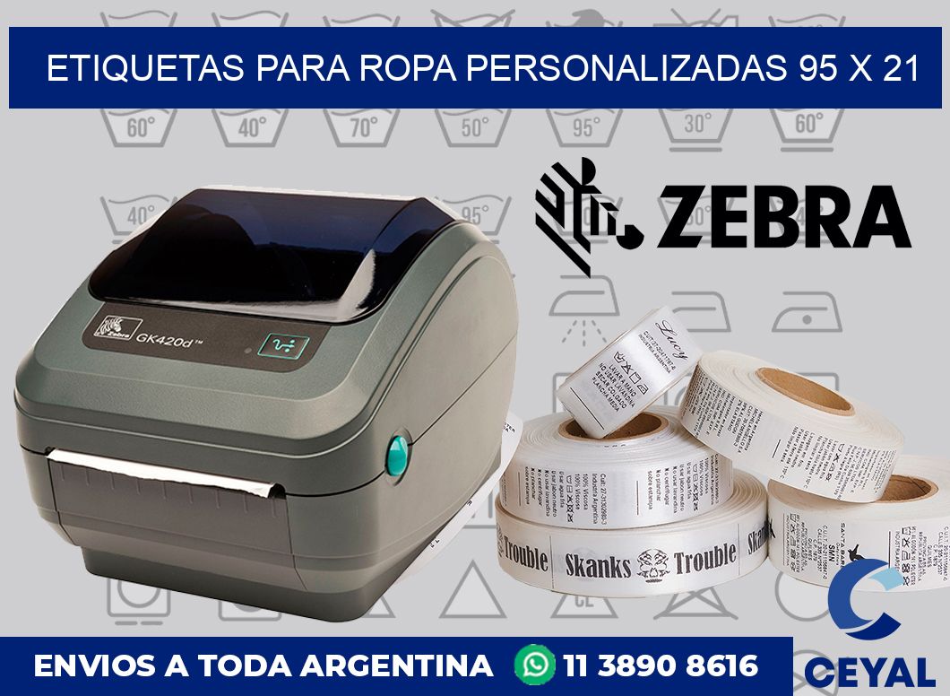 etiquetas para ropa personalizadas 95 x 21