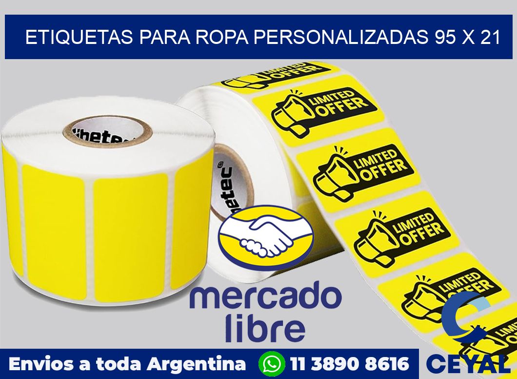 etiquetas para ropa personalizadas 95 x 21