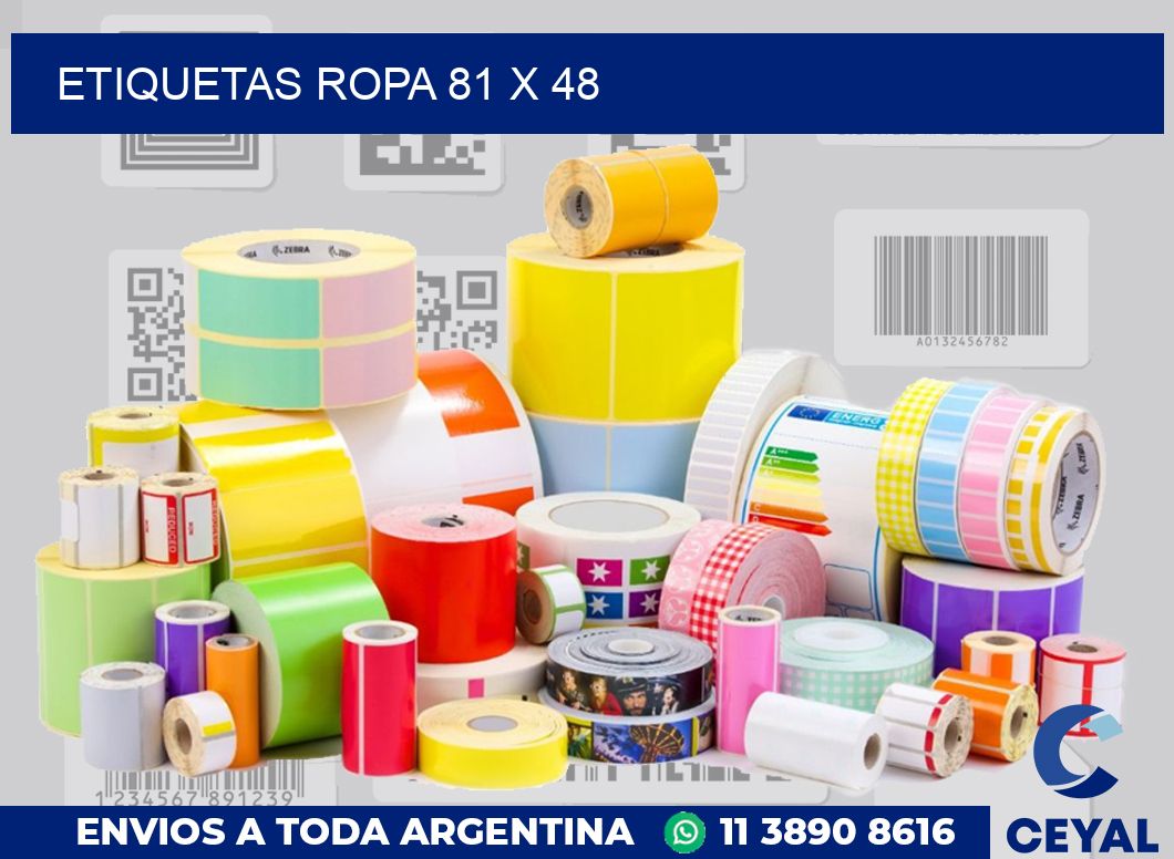 etiquetas ropa 81 x 48