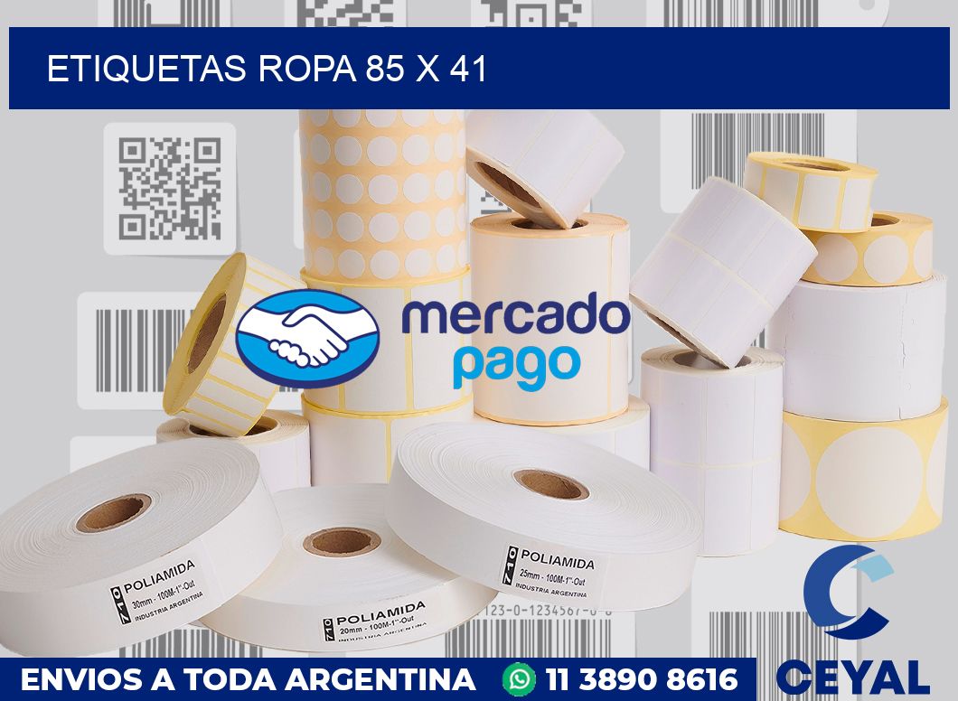 etiquetas ropa 85 x 41