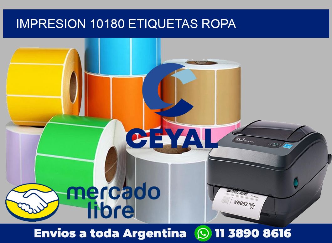 impresion 10180 etiquetas ropa