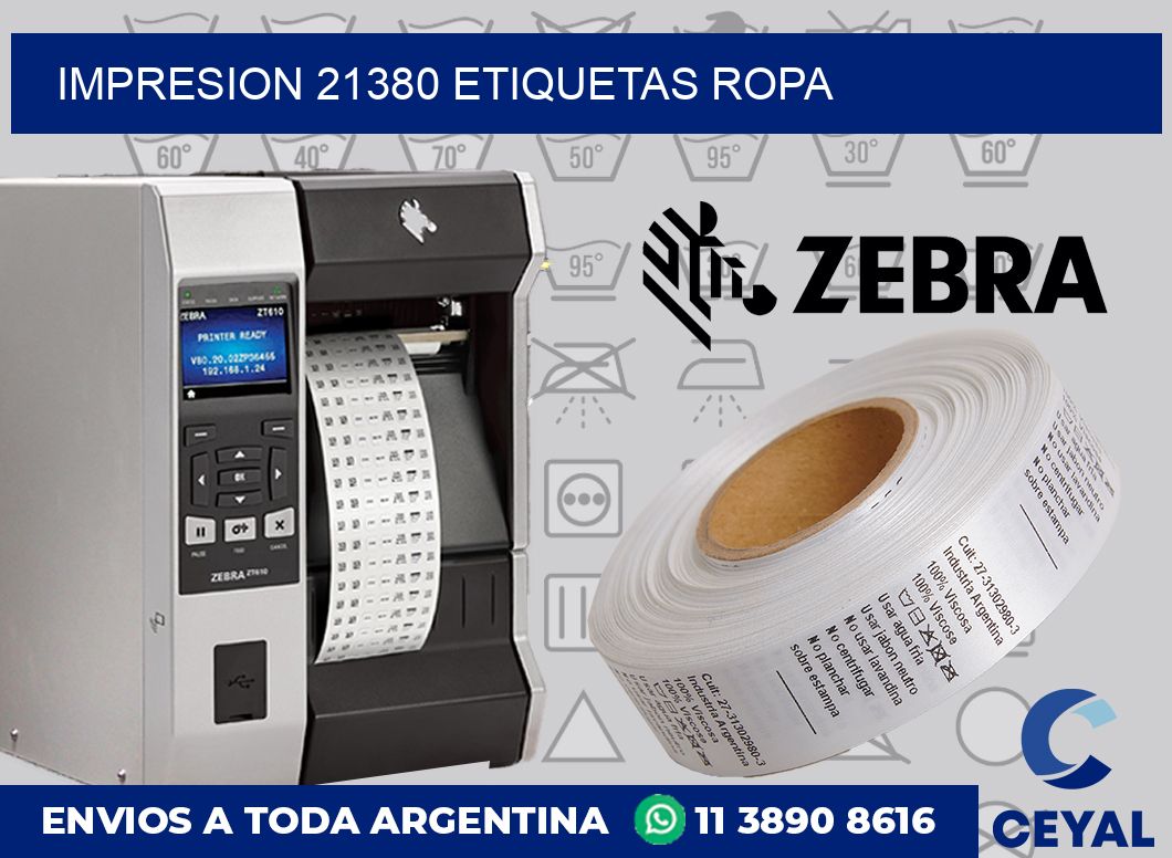 impresion 21380 etiquetas ropa