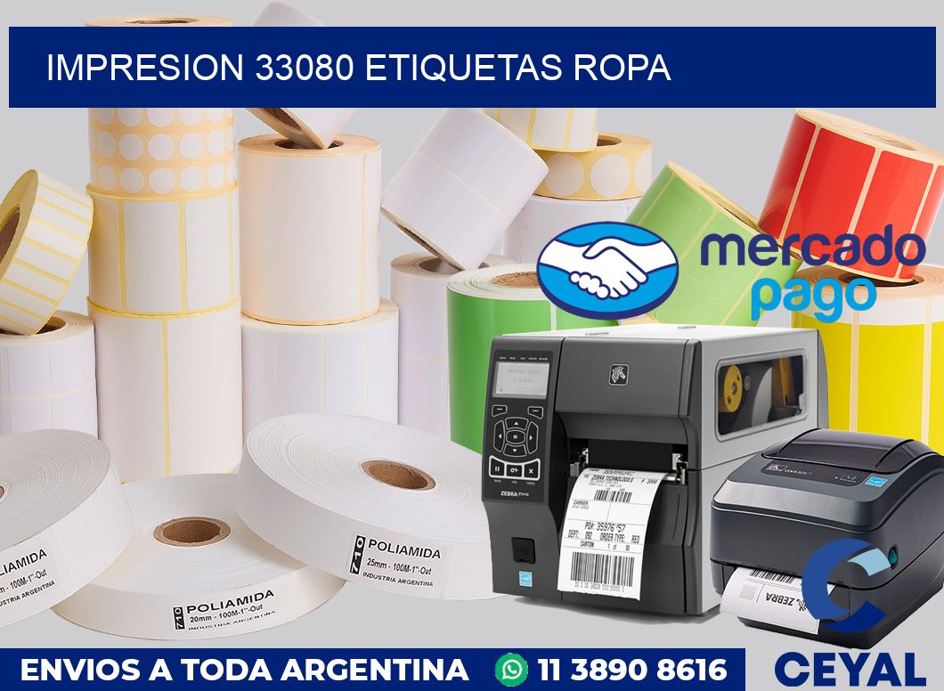 impresion 33080 etiquetas ropa