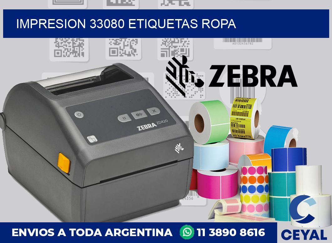 impresion 33080 etiquetas ropa