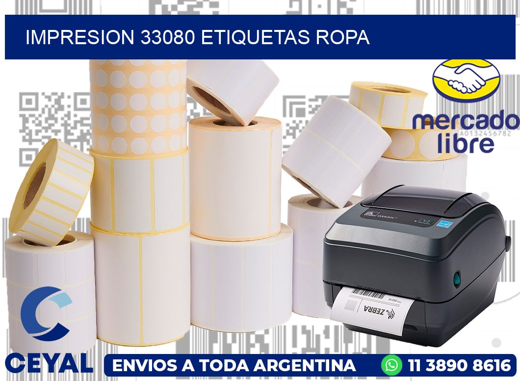 impresion 33080 etiquetas ropa