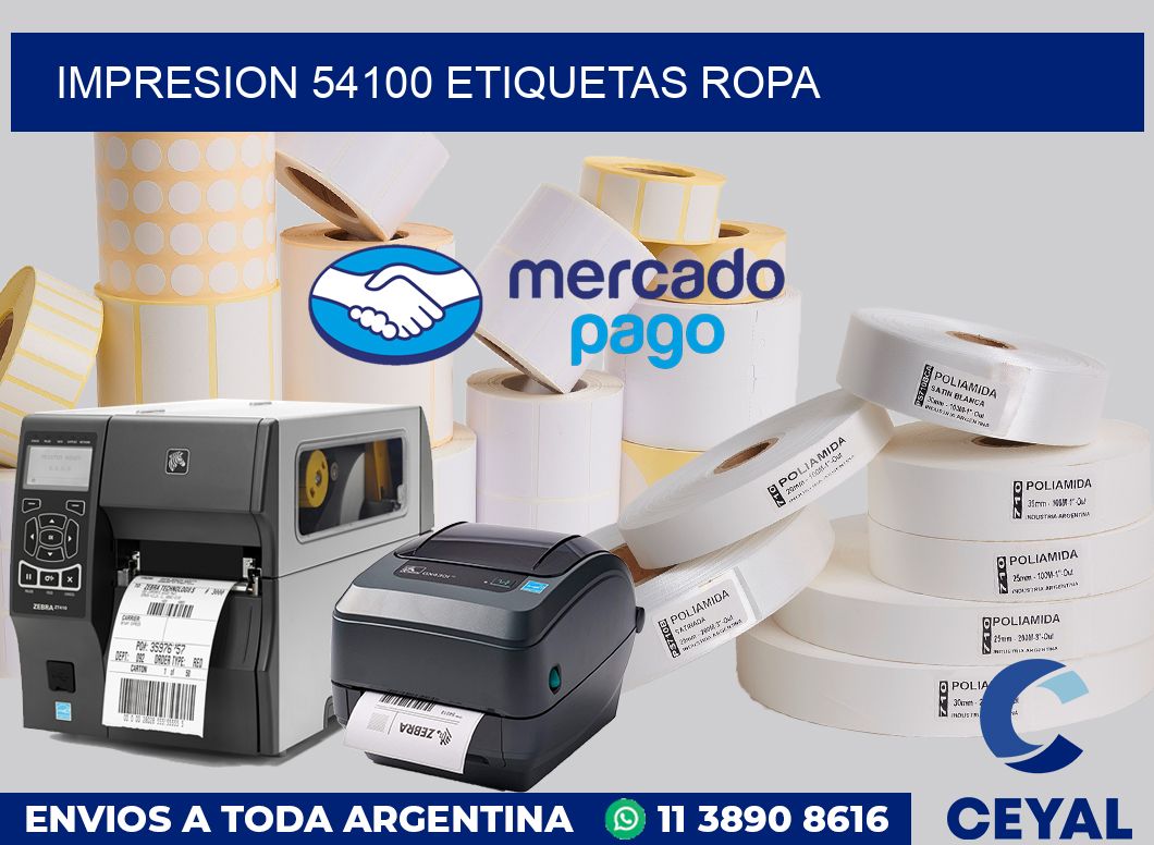 impresion 54100 etiquetas ropa