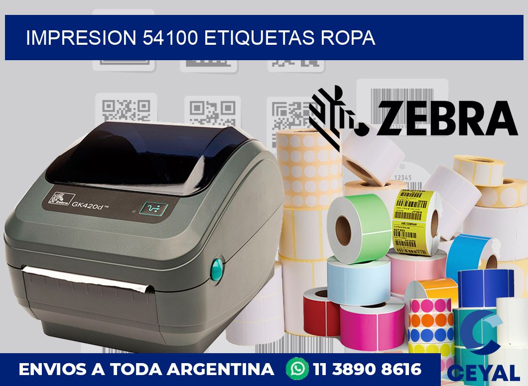 impresion 54100 etiquetas ropa