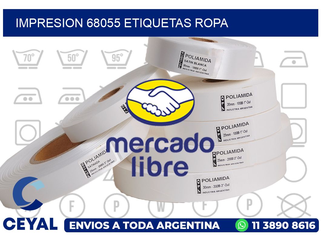 impresion 68055 etiquetas ropa