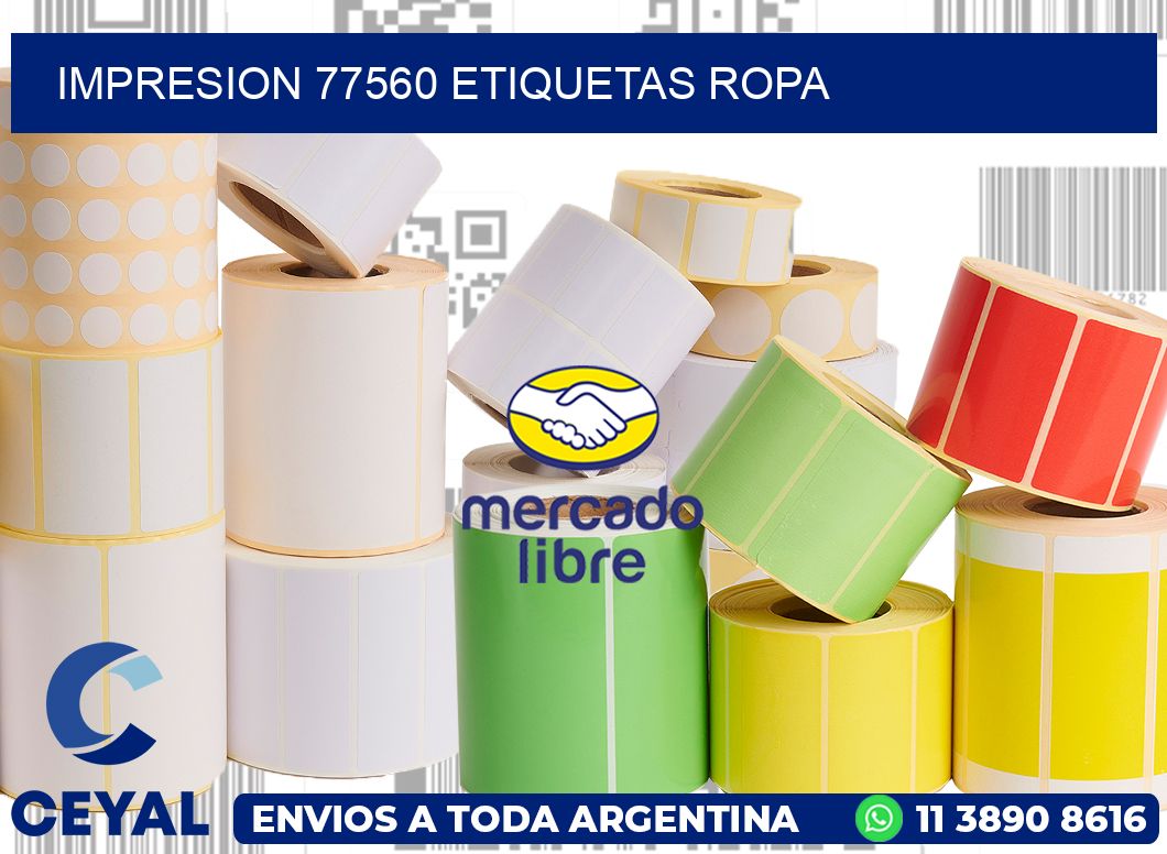 impresion 77560 etiquetas ropa