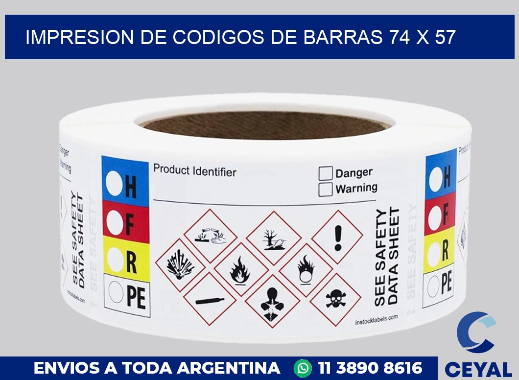 impresion de codigos de barras 74 x 57