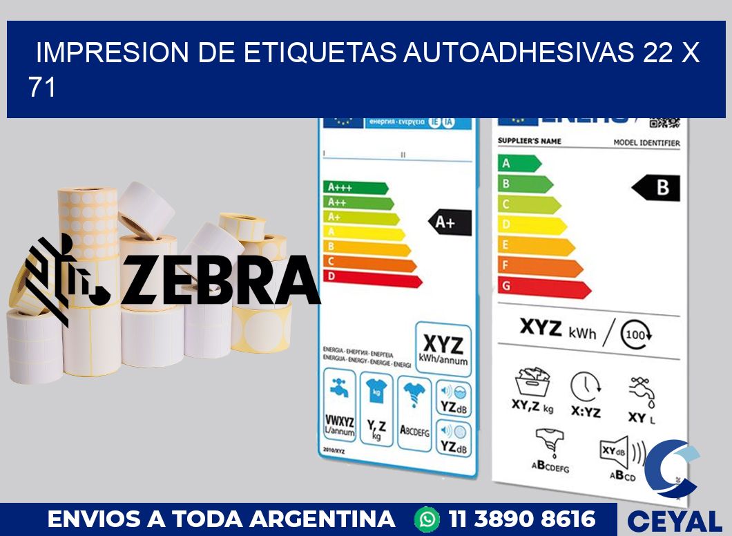 impresion de etiquetas autoadhesivas 22 x 71