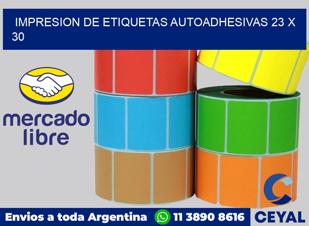 impresion de etiquetas autoadhesivas 23 x 30
