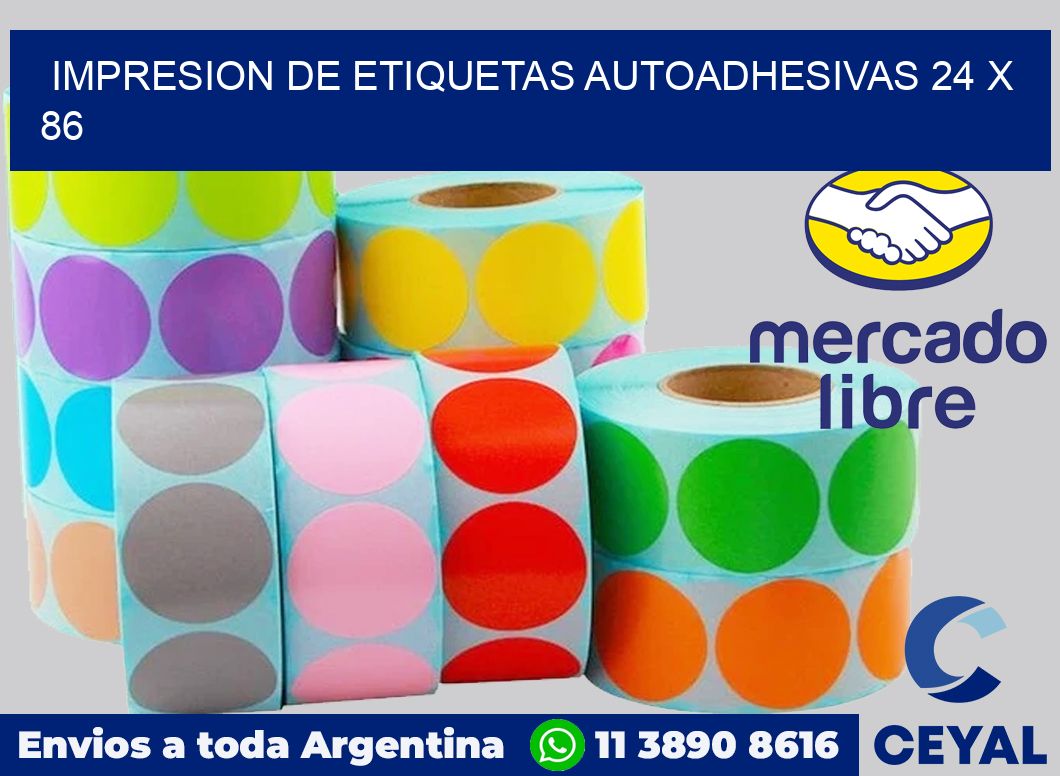 impresion de etiquetas autoadhesivas 24 x 86