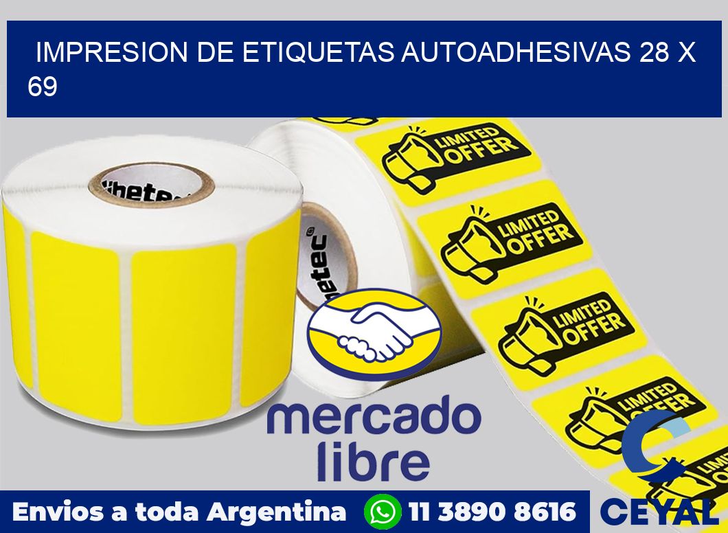 impresion de etiquetas autoadhesivas 28 x 69