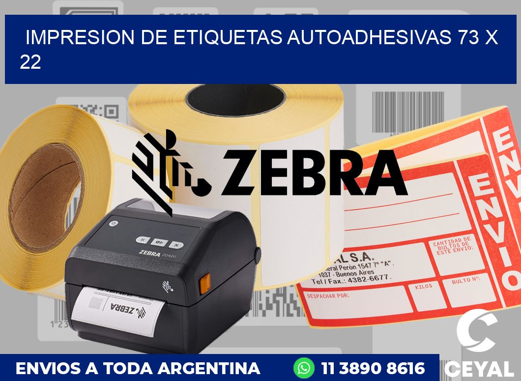 impresion de etiquetas autoadhesivas 73 x 22