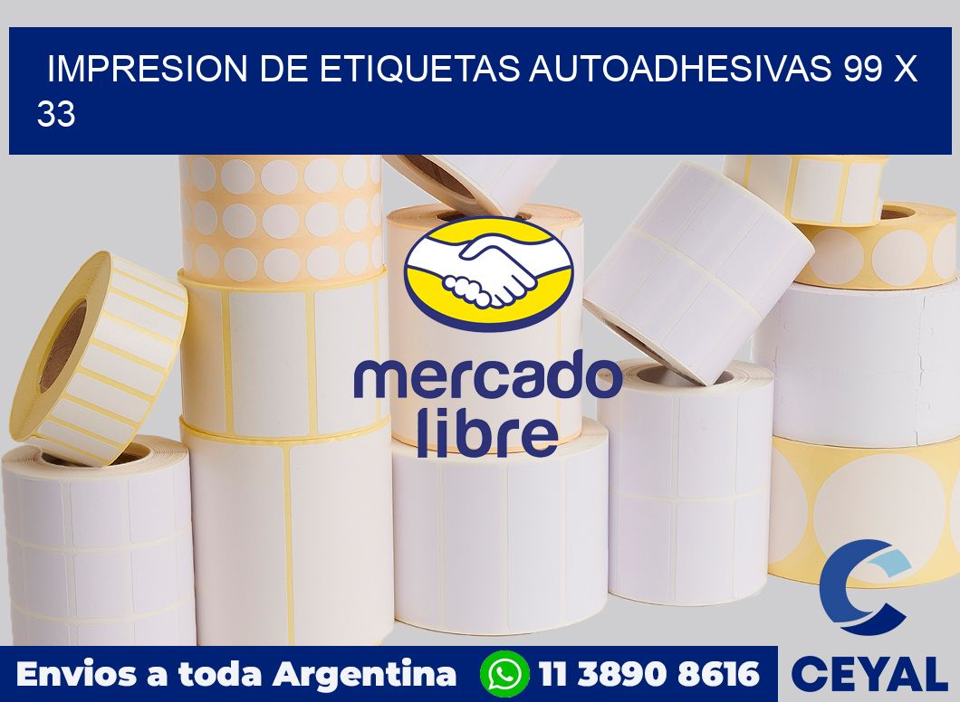 impresion de etiquetas autoadhesivas 99 x 33