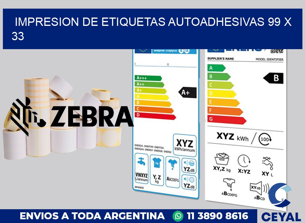impresion de etiquetas autoadhesivas 99 x 33