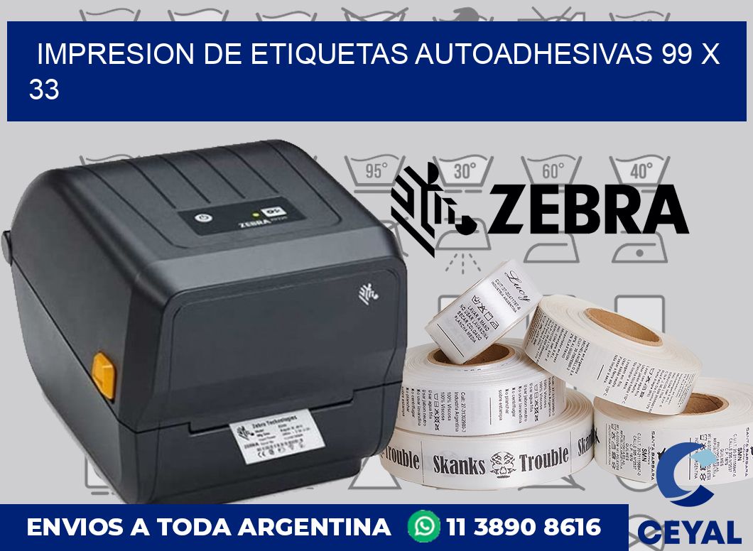 impresion de etiquetas autoadhesivas 99 x 33