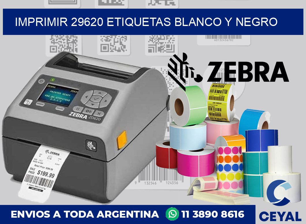 imprimir 29620 etiquetas blanco y negro