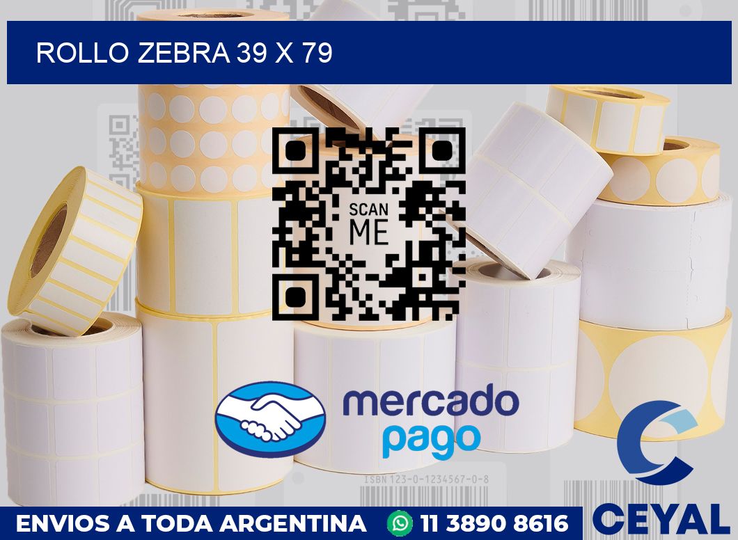 rollo zebra 39 x 79