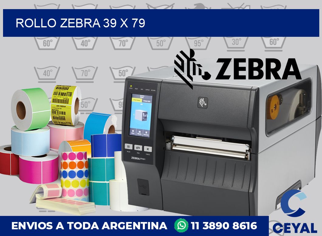 rollo zebra 39 x 79