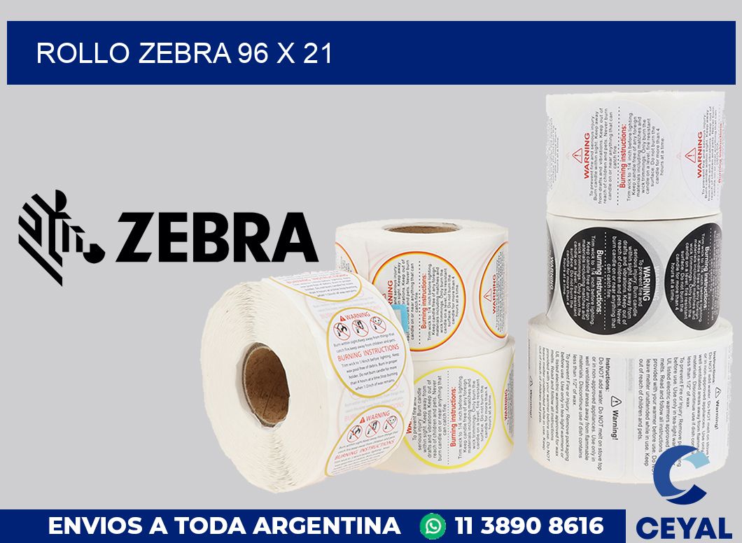 rollo zebra 96 x 21