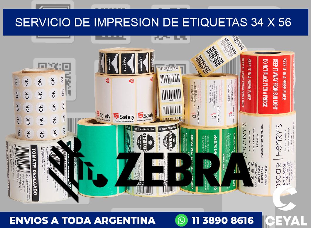 servicio de impresion de etiquetas 34 x 56