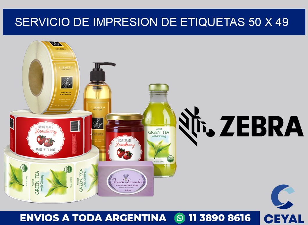 servicio de impresion de etiquetas 50 x 49
