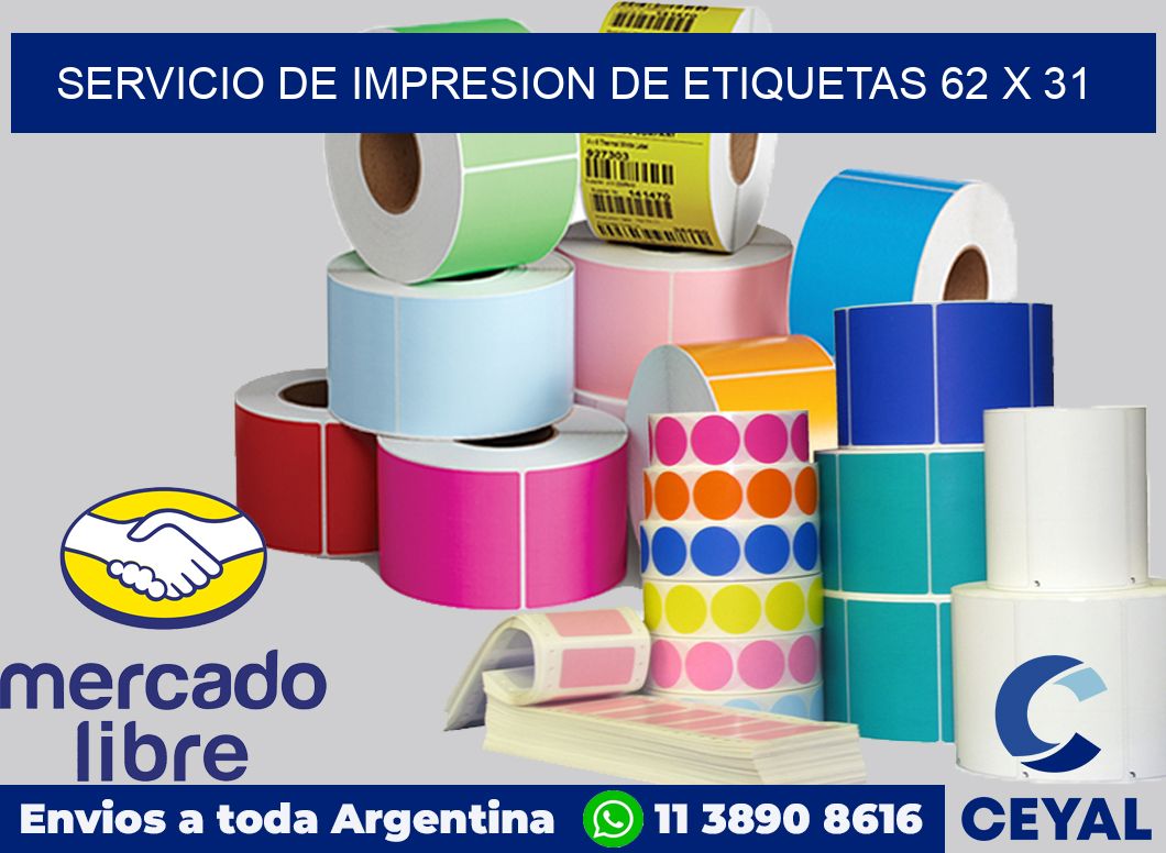servicio de impresion de etiquetas 62 x 31