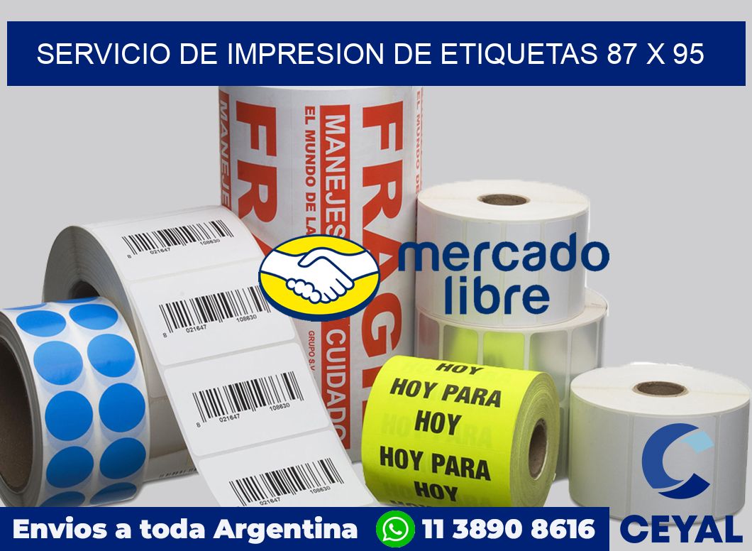 servicio de impresion de etiquetas 87 x 95