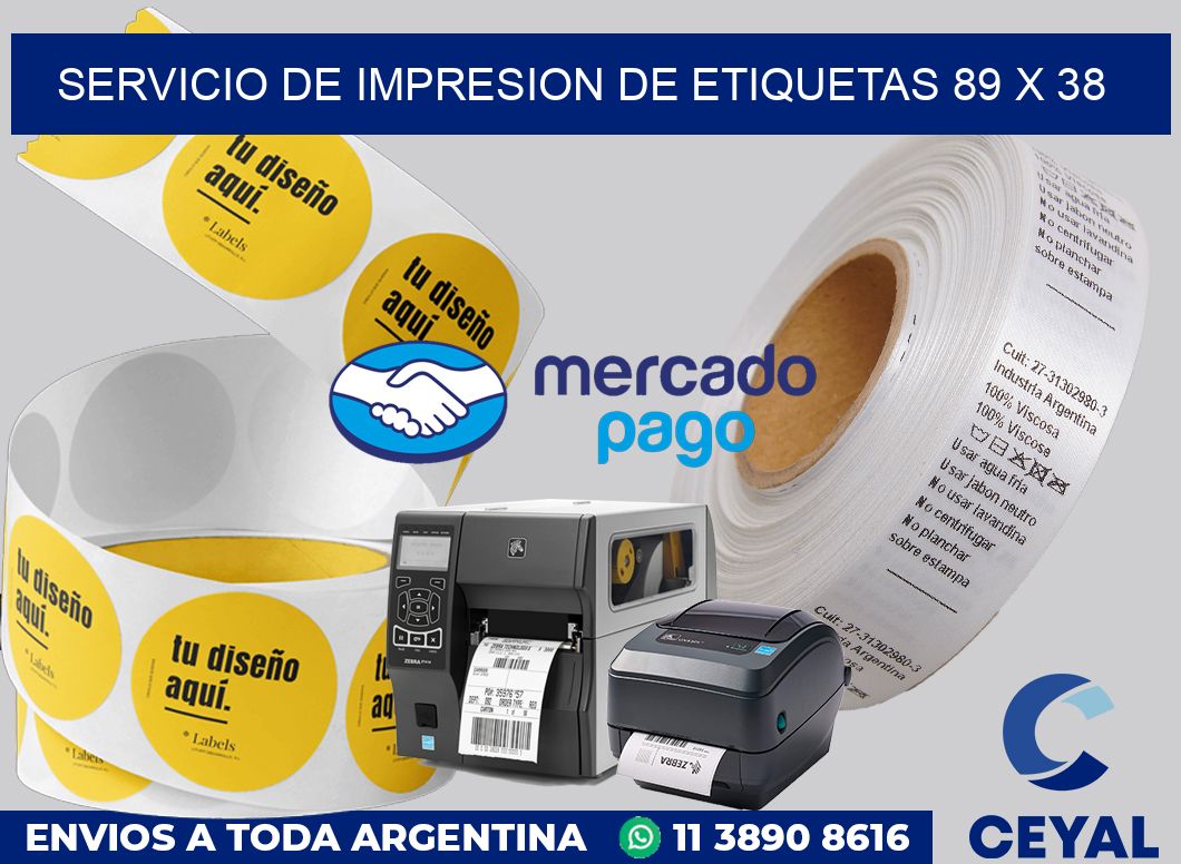 servicio de impresion de etiquetas 89 x 38