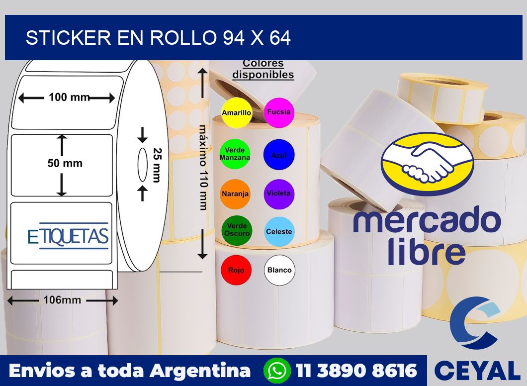 sticker en rollo 94 x 64