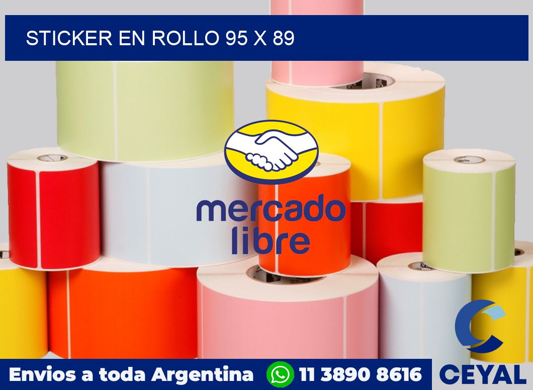 sticker en rollo 95 x 89