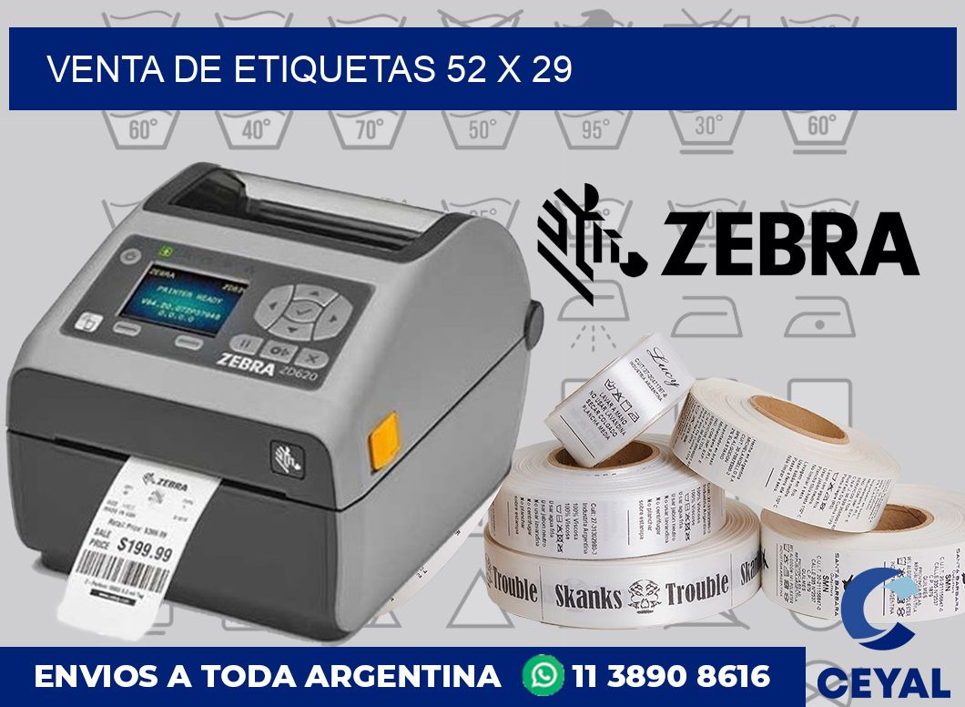 venta de etiquetas 52 x 29