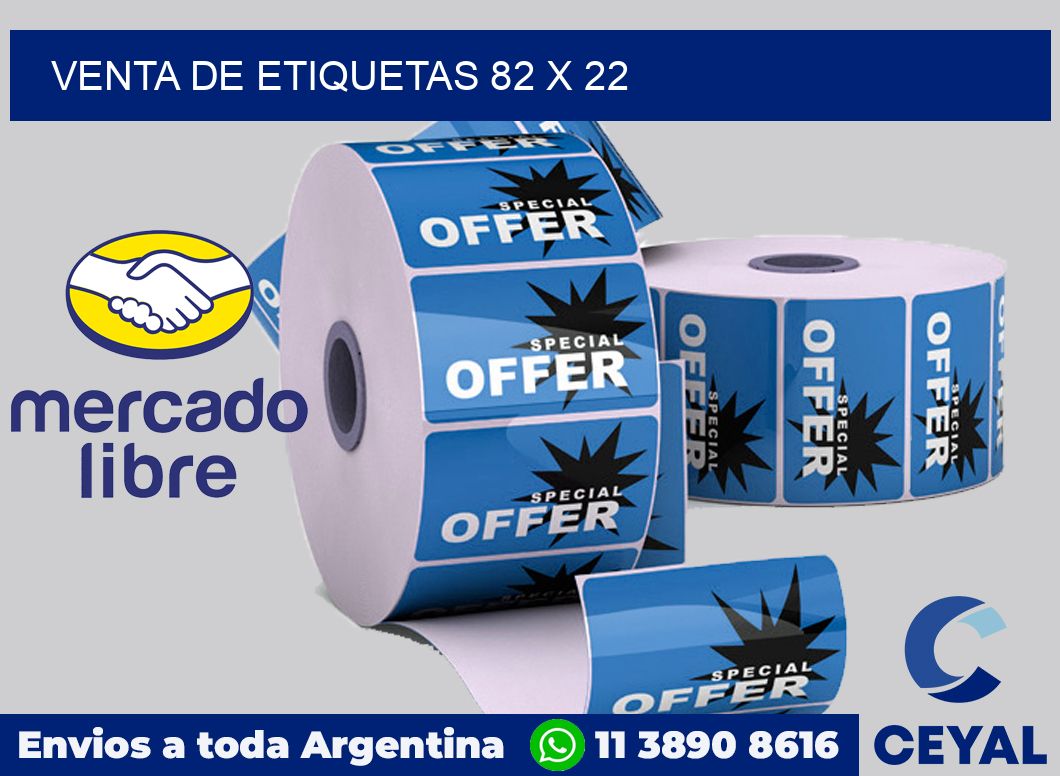 venta de etiquetas 82 x 22