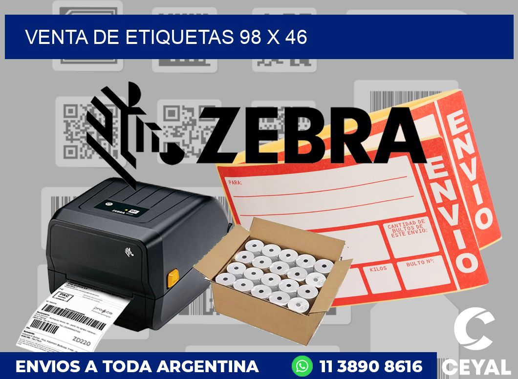 venta de etiquetas 98 x 46