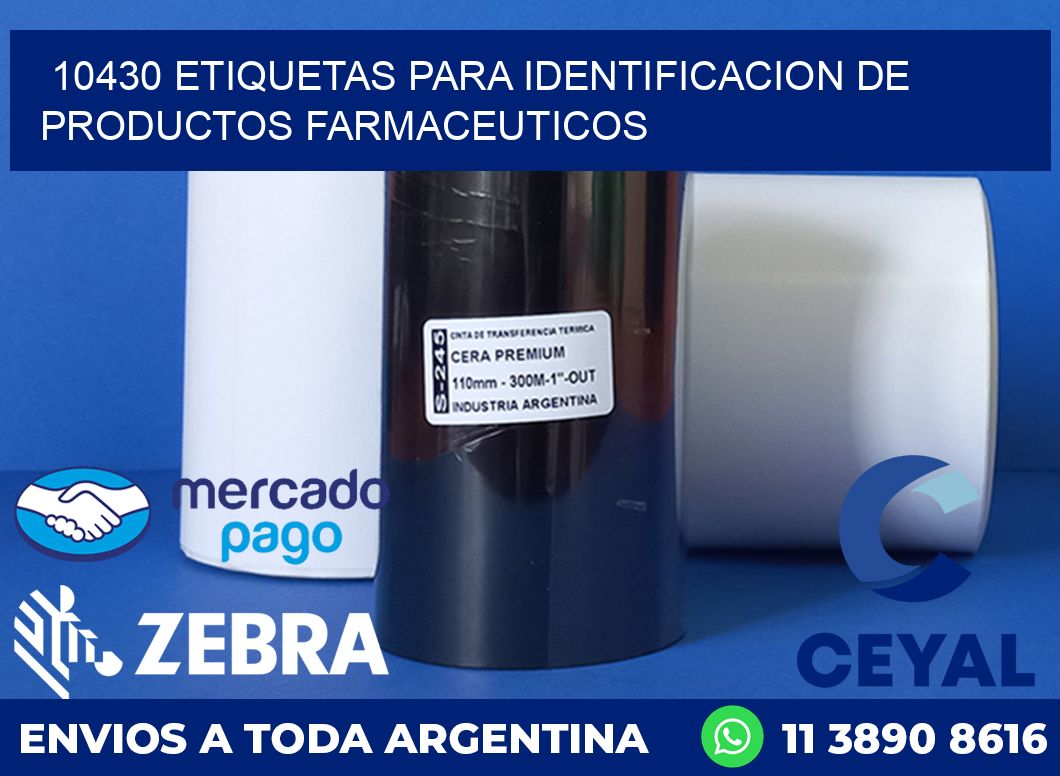 10430 ETIQUETAS PARA IDENTIFICACION DE PRODUCTOS FARMACEUTICOS ...